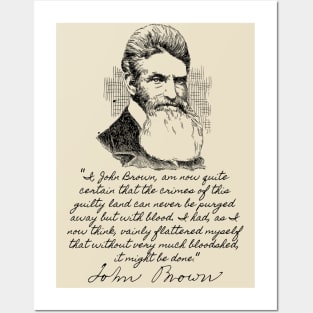 John Brown's Last Words - Abolitionist, Harpers Ferry, Historical Posters and Art